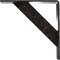Ekena Millwork Traditional Steel Bracket, Antiqued Silver 2"W x 10"D x 10"H BKTM02X10X10TRASV - alternate 2